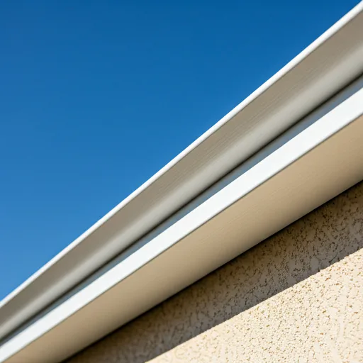 Clean white soffits and fascias on a house